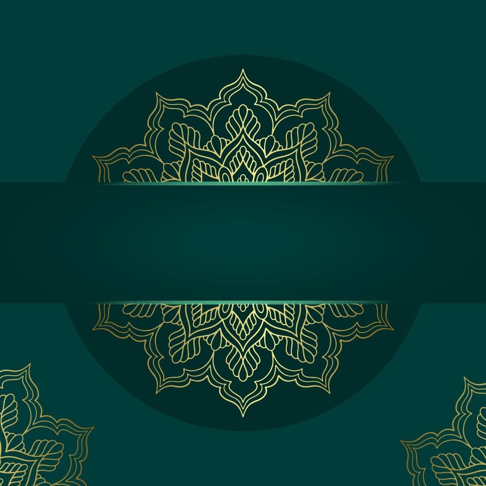 luxe decoratieve mandala achtergrond met Arabisch vector