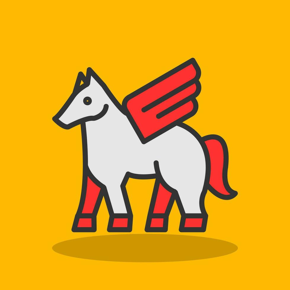 Pegasus vector icoon ontwerp