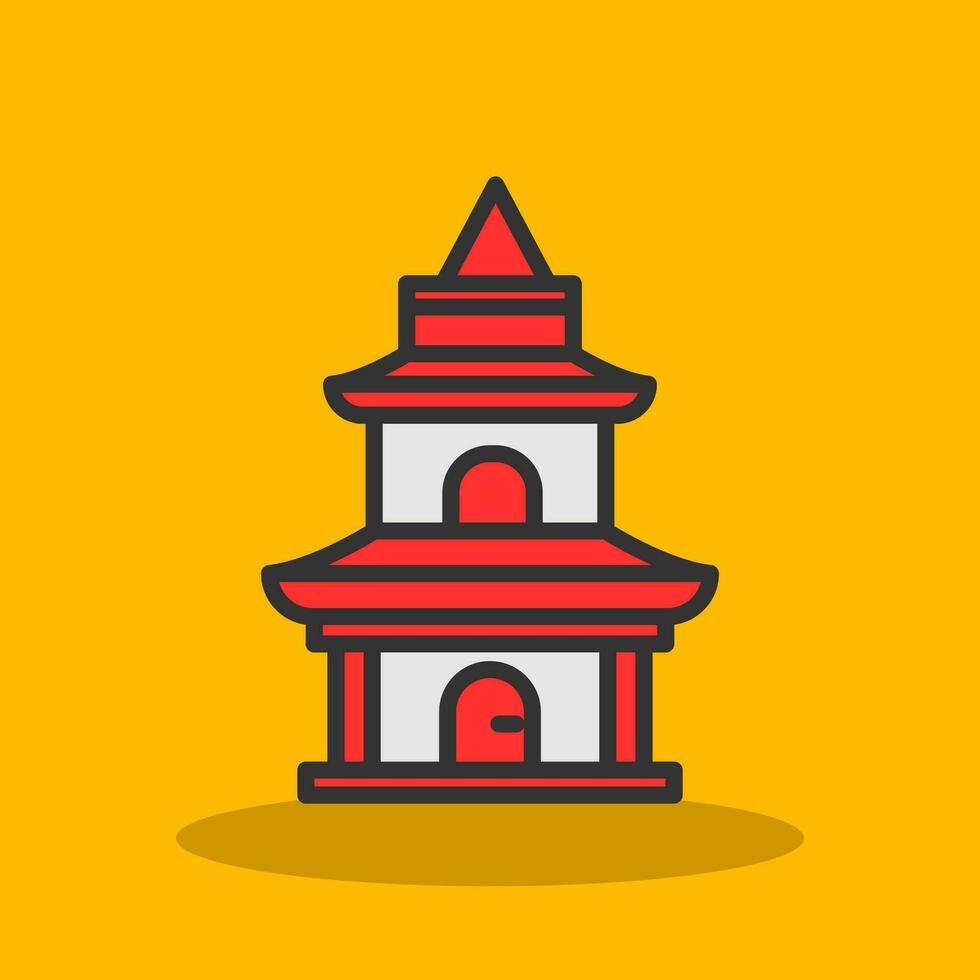 tempel vector icoon ontwerp