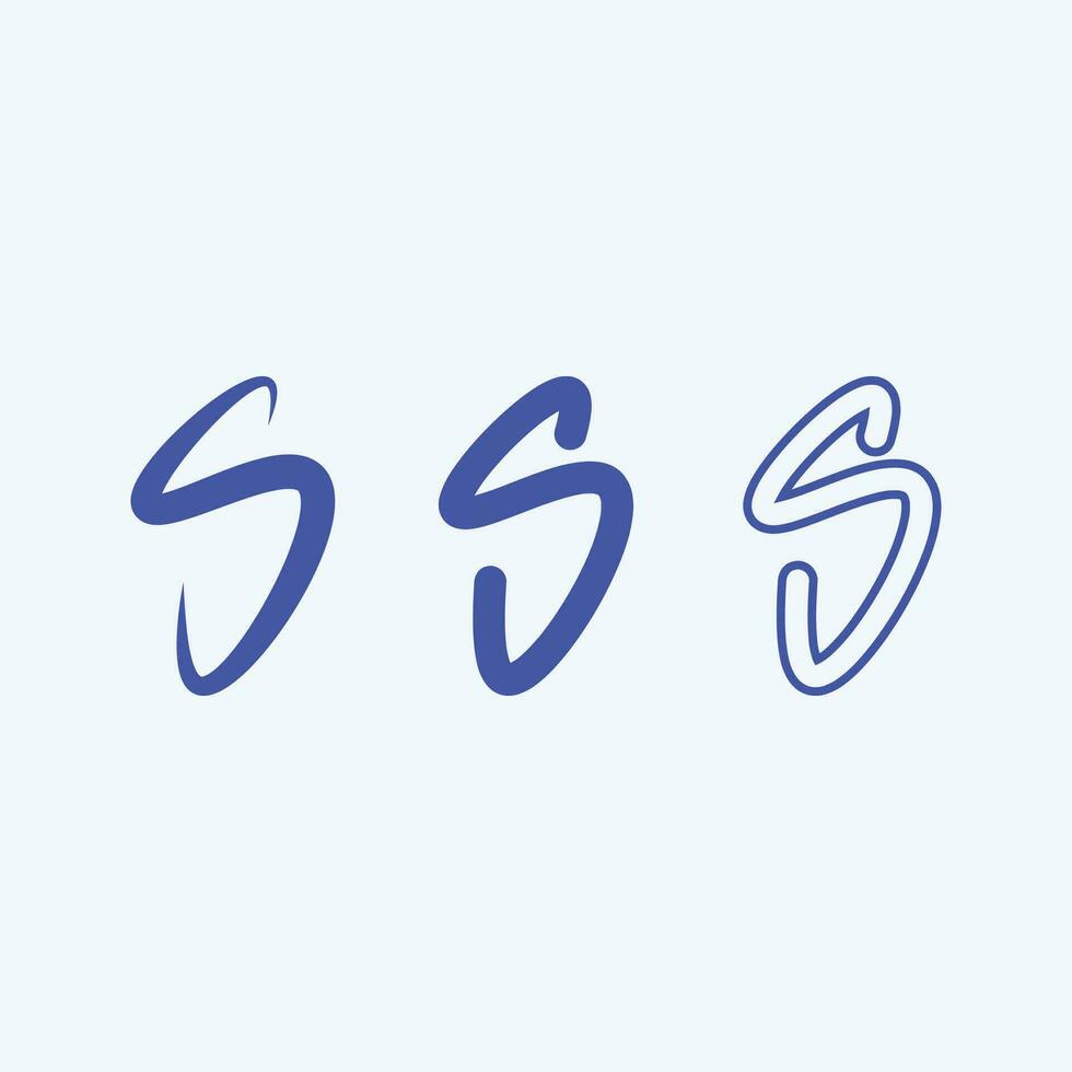 bedrijfslogo s brief vector