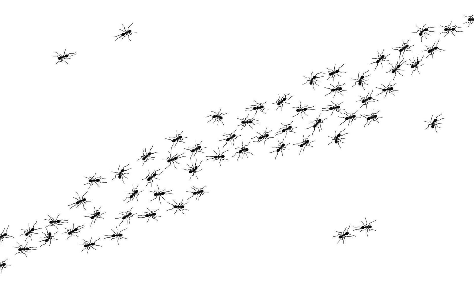 werknemer mieren trail lijn vlakke stijl ontwerp vectorillustratie geïsoleerd op een witte achtergrond. vector