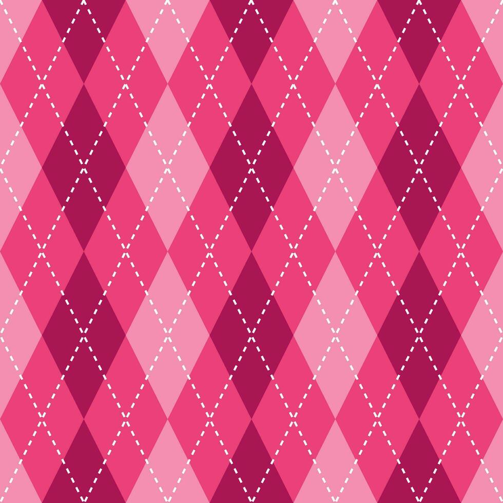 roze argyle patroon. argyle vector patroon. argyle patroon. naadloos meetkundig patroon voor kleding, omhulsel papier, achtergrond, achtergrond, geschenk kaart, trui.