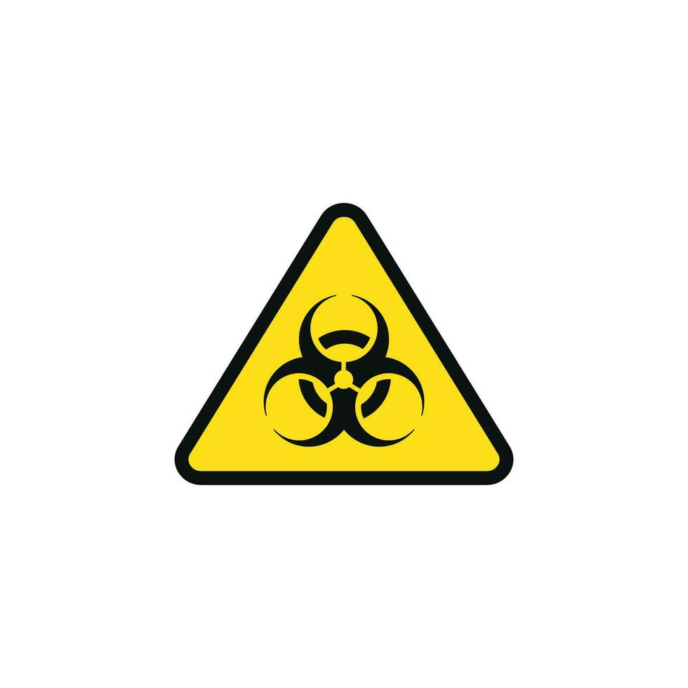 biohazard voorzichtigheid waarschuwing symbool ontwerp vector