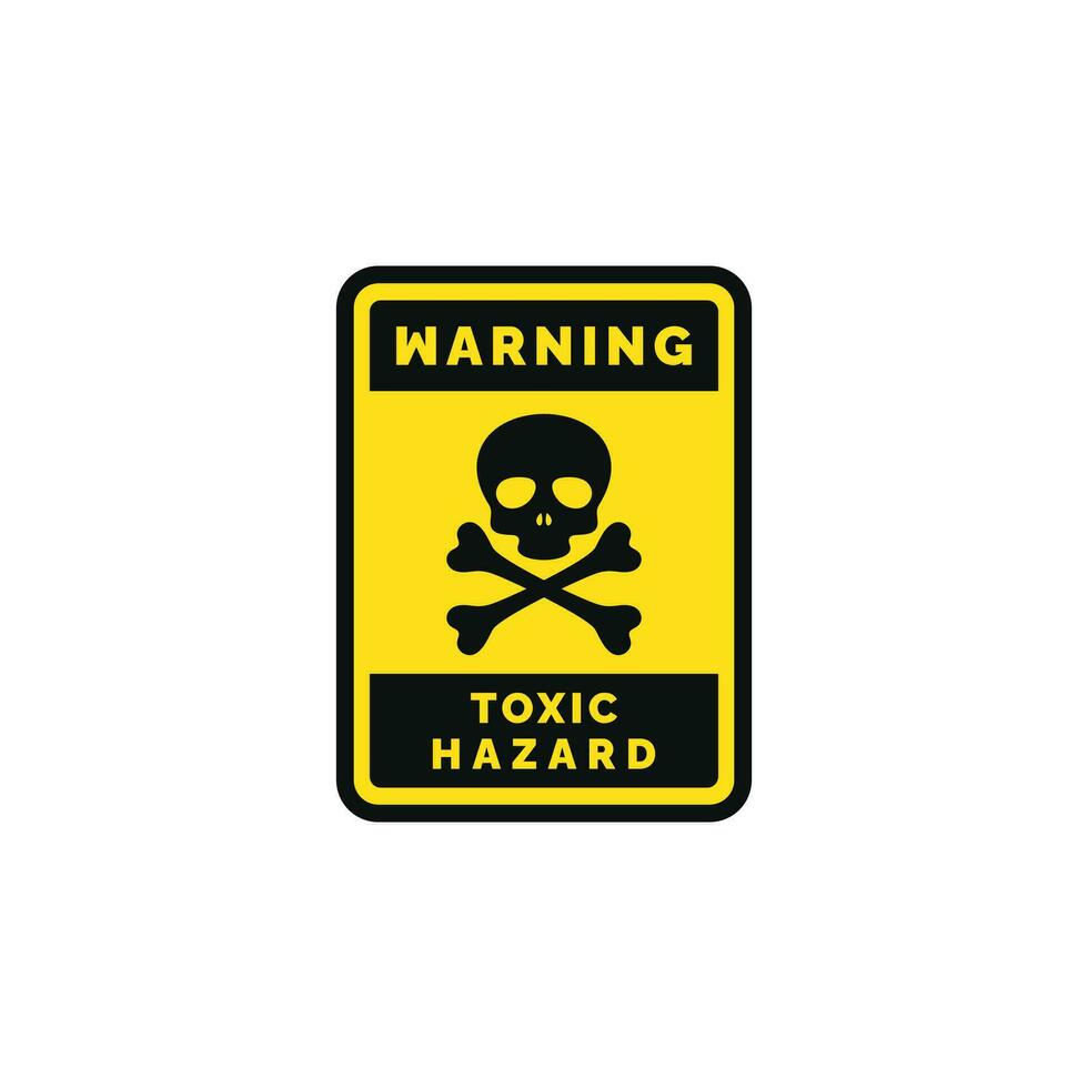 giftig risico voorzichtigheid waarschuwing symbool ontwerp vector