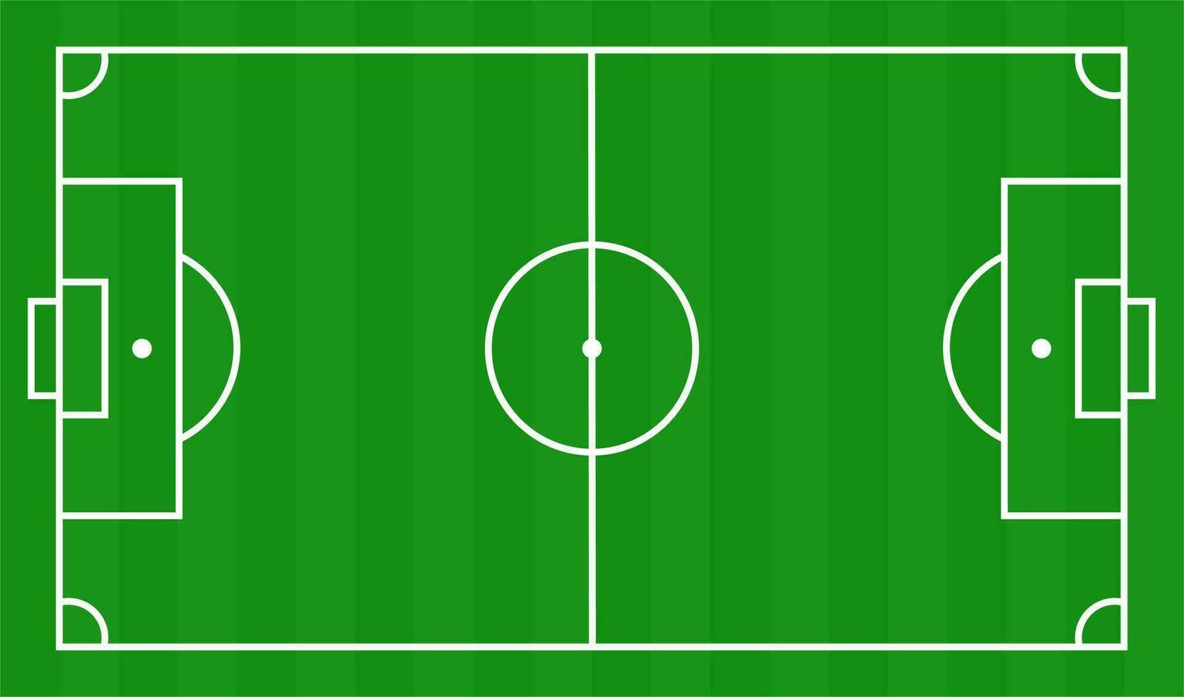 voetbal strategie veld- top visie Aan groen achtergrond vector