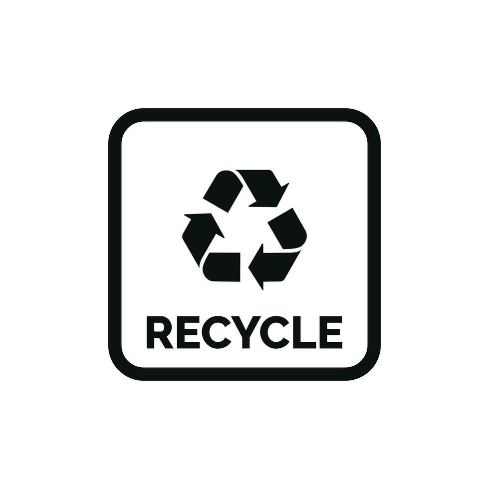 recycle verpakking Mark icoon symbool vector