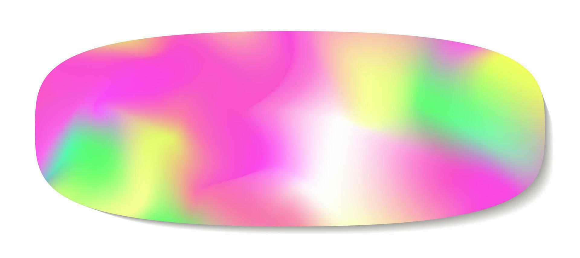 sticker y2k holografie stijl neon kleur vector