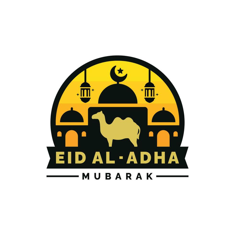 eid al adha illustratie. idul adha illustratie ontwerp vector