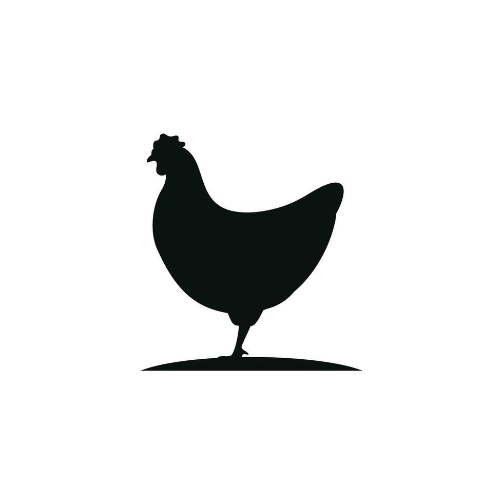 kip icoon geïsoleerd Aan wit achtergrond vector