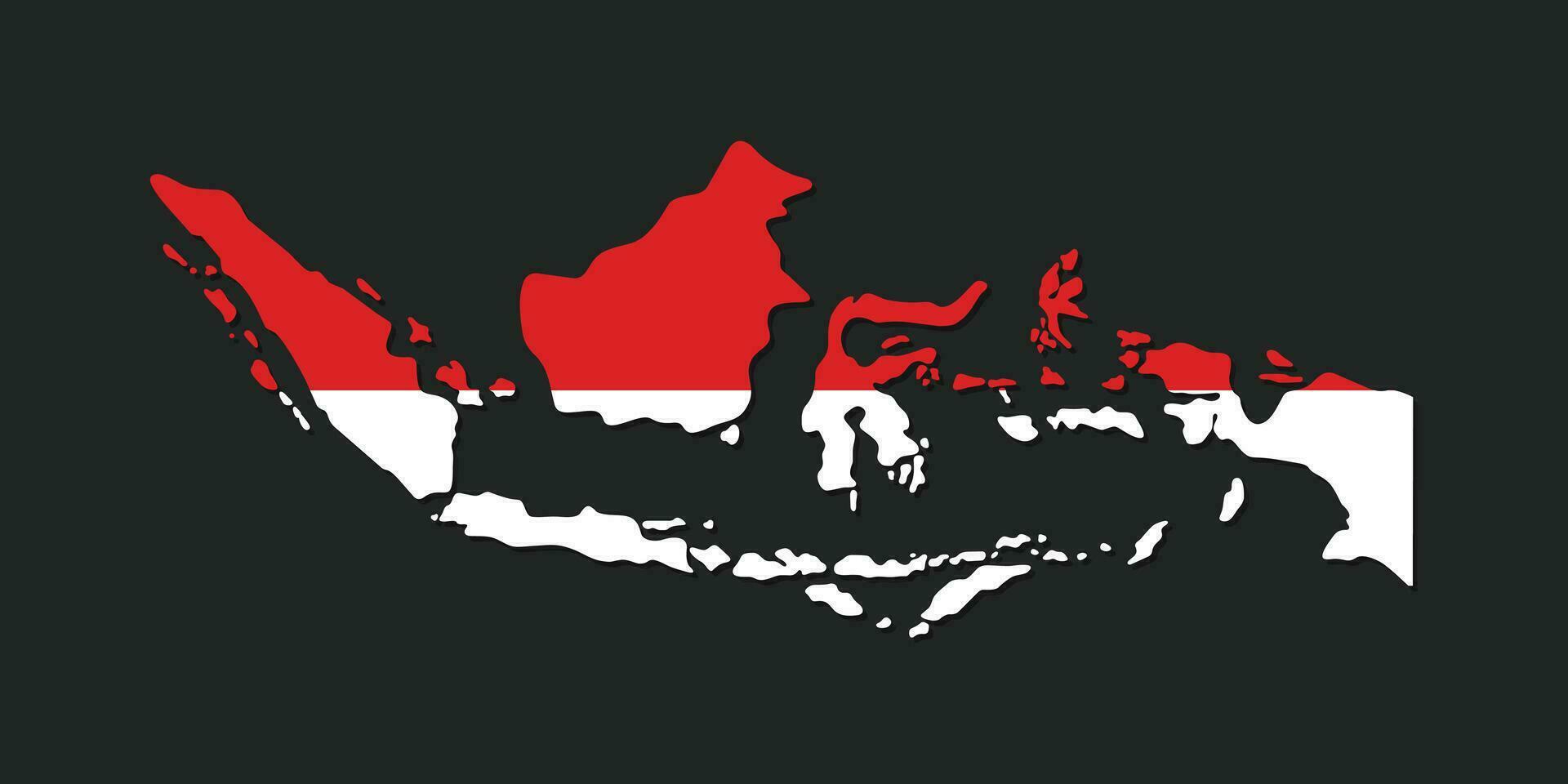 Indonesisch kaart vector illustratie. Indonesisch kaart icoon