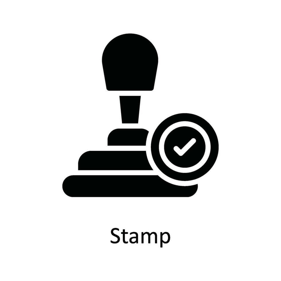 postzegel vector solide icoon ontwerp illustratie. Verzending en levering symbool Aan wit achtergrond eps 10 het dossier