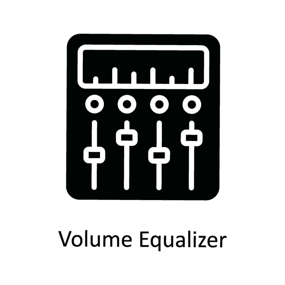 volume equalizer vector solide icoon ontwerp illustratie. netwerk en communicatie symbool Aan wit achtergrond eps 10 het dossier