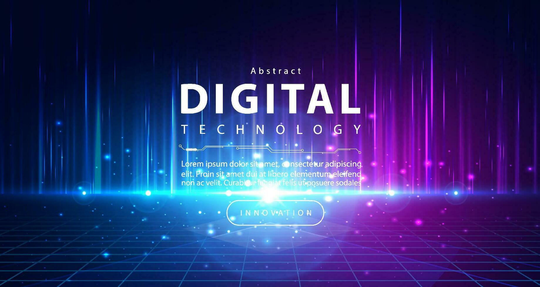 digitaal technologie metaverse neon blauw roze achtergrond, cyber informatie, abstract snelheid aansluiten communicatie, innovatie toekomst meta techniek, internet netwerk verbinding, ai groot gegevens, illustratie 3d vector