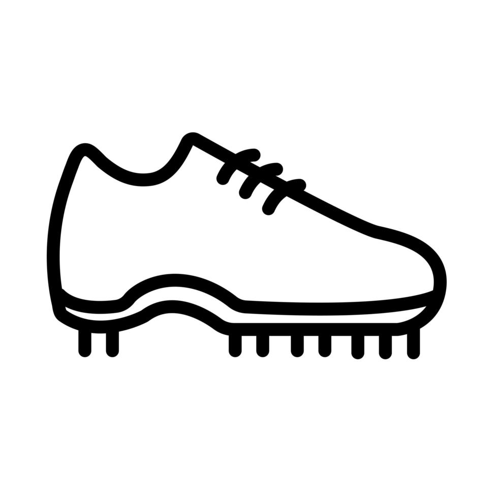 voetbal sport schoen lijn icoon vector