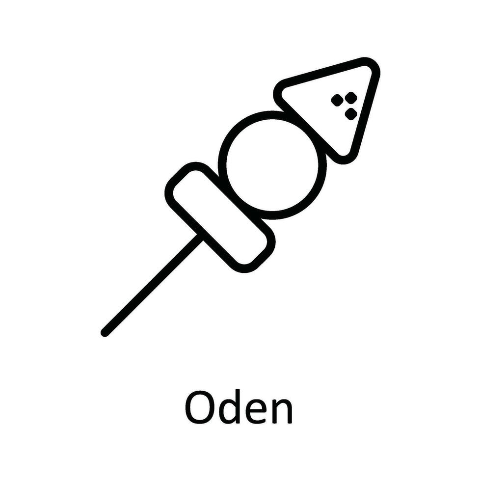 oden vector schets icoon ontwerp illustratie. voedsel en drankjes symbool Aan wit achtergrond eps 10 het dossier