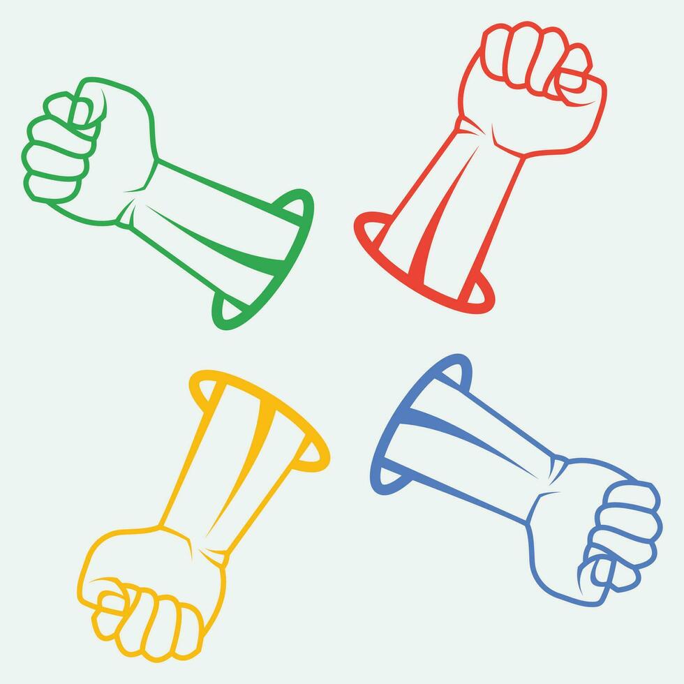 hand- getrokken gemeenschap logo vector