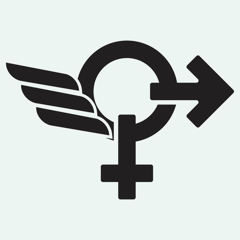 geslacht illustratie logo. vector