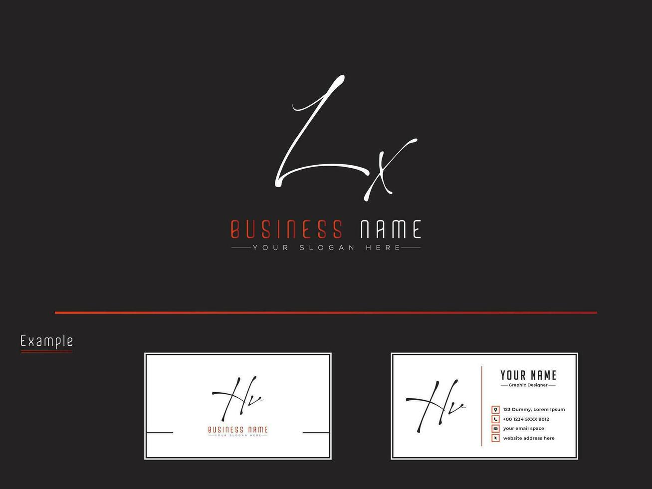 creatief lx logo icoon, minimalistische lx handtekening logo brief vector