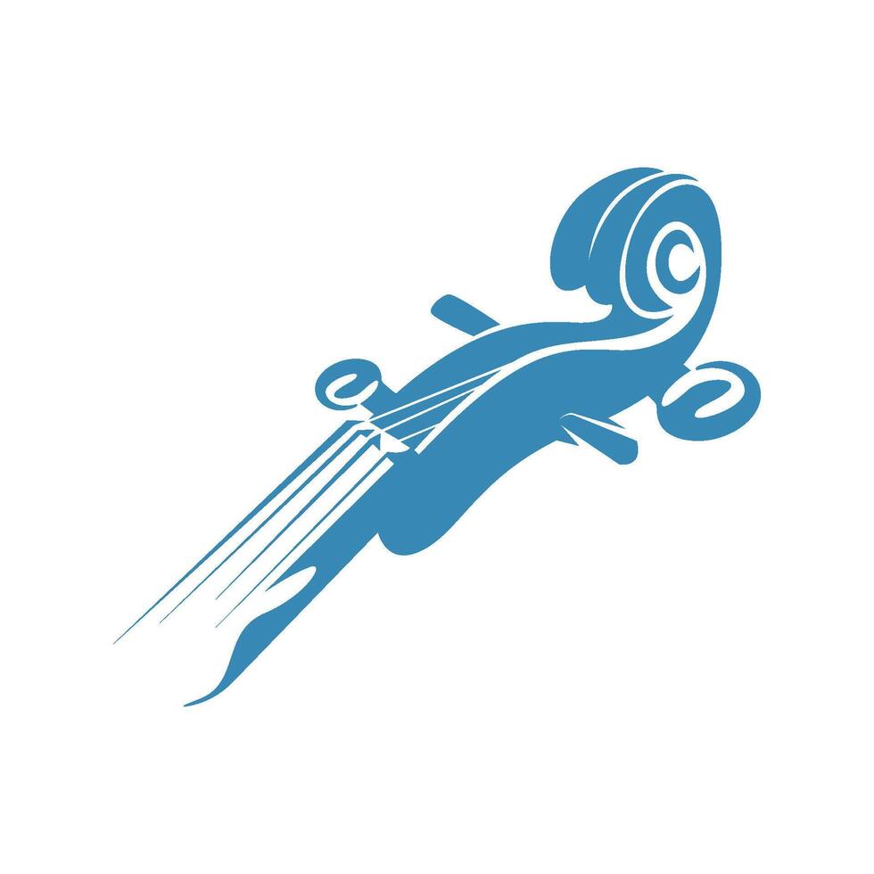 viool logo icoon ontwerp vector