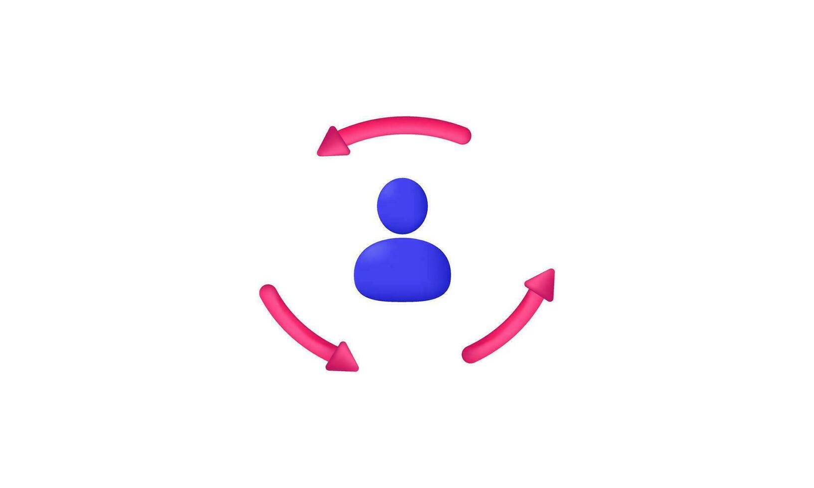 3d icoon mensen communicatie vector symbolen geïsoleerd Aan achtergrond