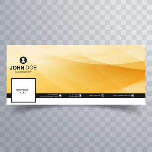 Elegant facebook tijdlijn cover sjabloonontwerp vector