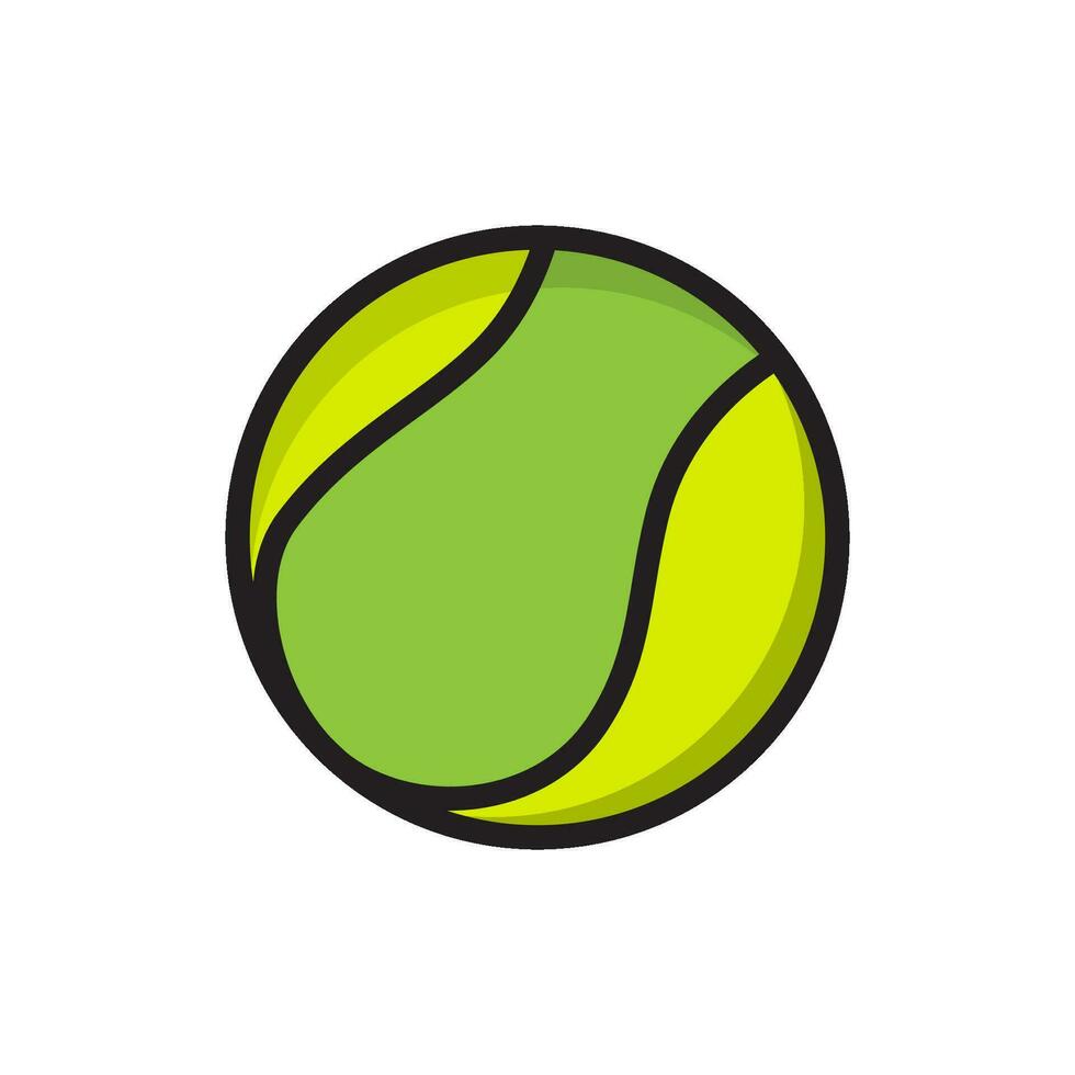 tennis bal icoon vector ontwerp Sjablonen gemakkelijk en modern