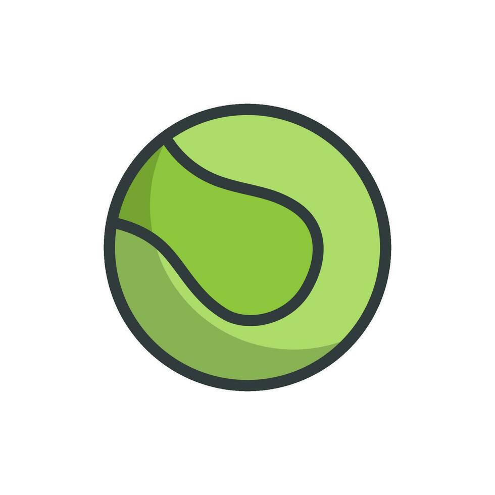 tennis bal icoon vector ontwerp Sjablonen gemakkelijk en modern