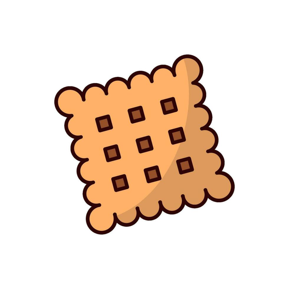 biscuit kraker icoon vector ontwerp Sjablonen gemakkelijk en modern