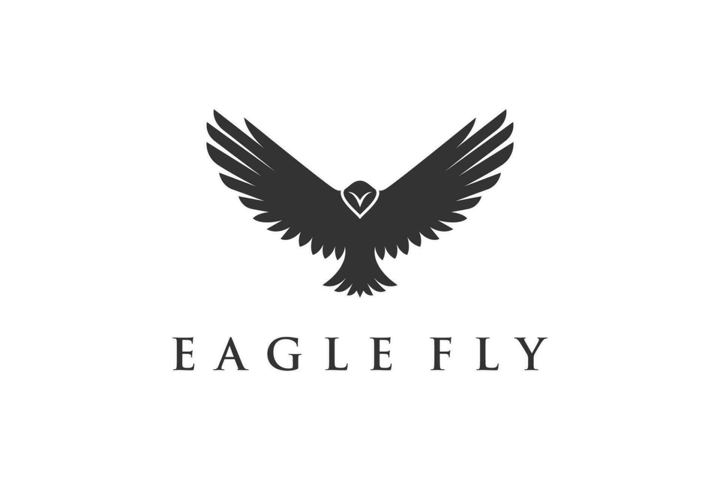 silhouet vliegend adelaar logo illustratie, dier Feniks vogel logo grafisch element, icoon ontwerp vector