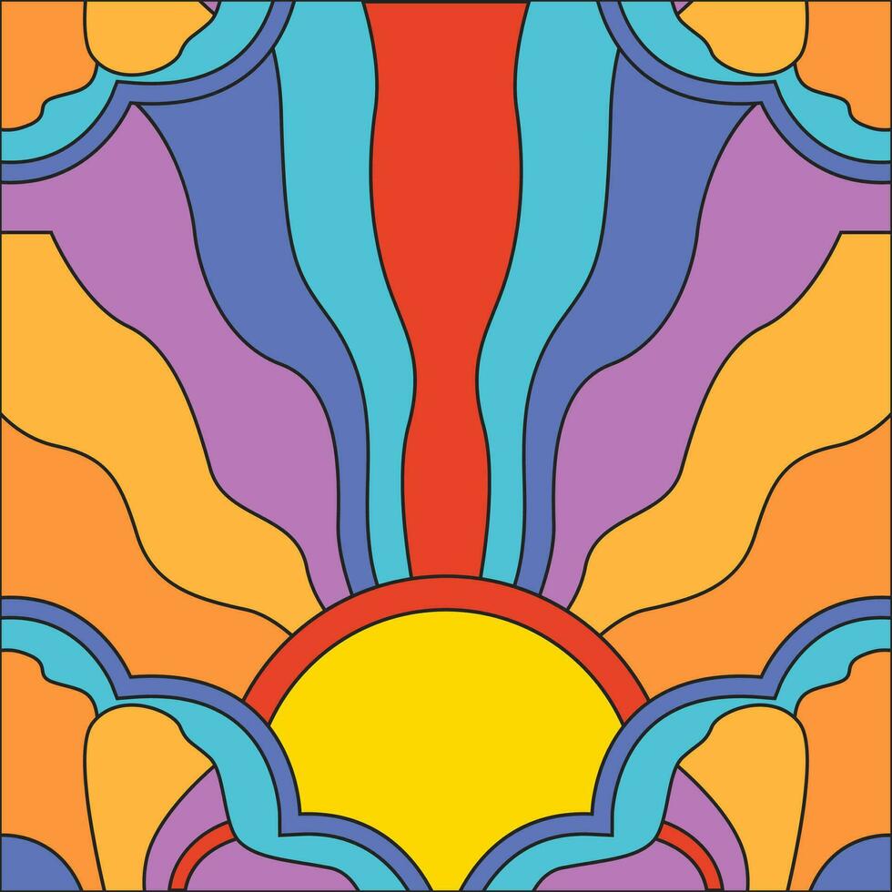 illustratie psychedelisch achtergrond vector kleurrijk. vector eps 10