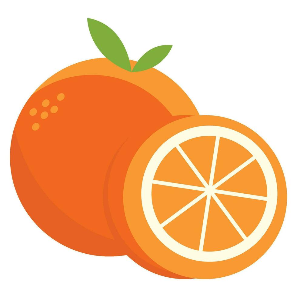 oranje illustratie ontwerp Aan wit achtergrond vector