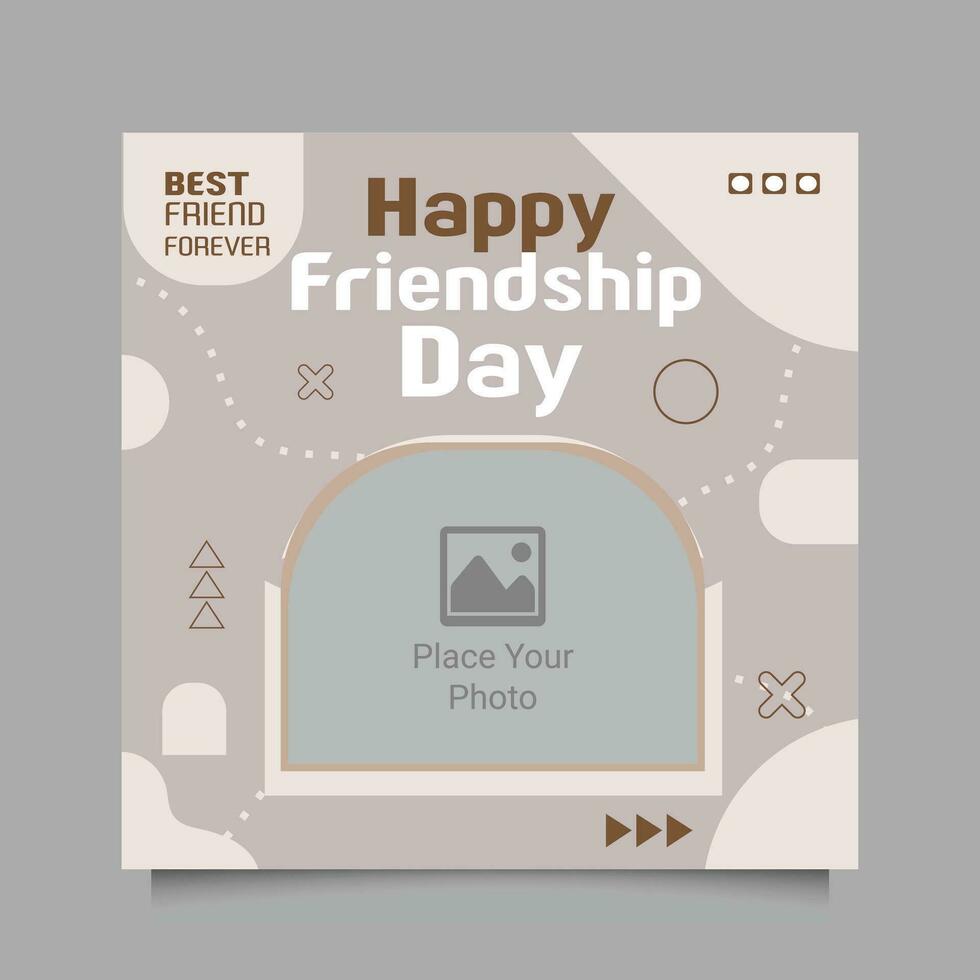 vriendschap dag viering na, vriendschap dag sociaal media na, vriendschap dag instagram berichten verzameling vector