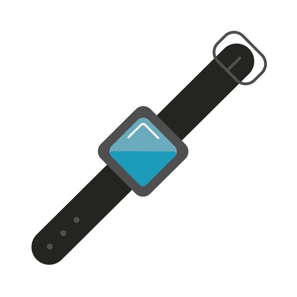 slimme horloge platte stijlicoon vector