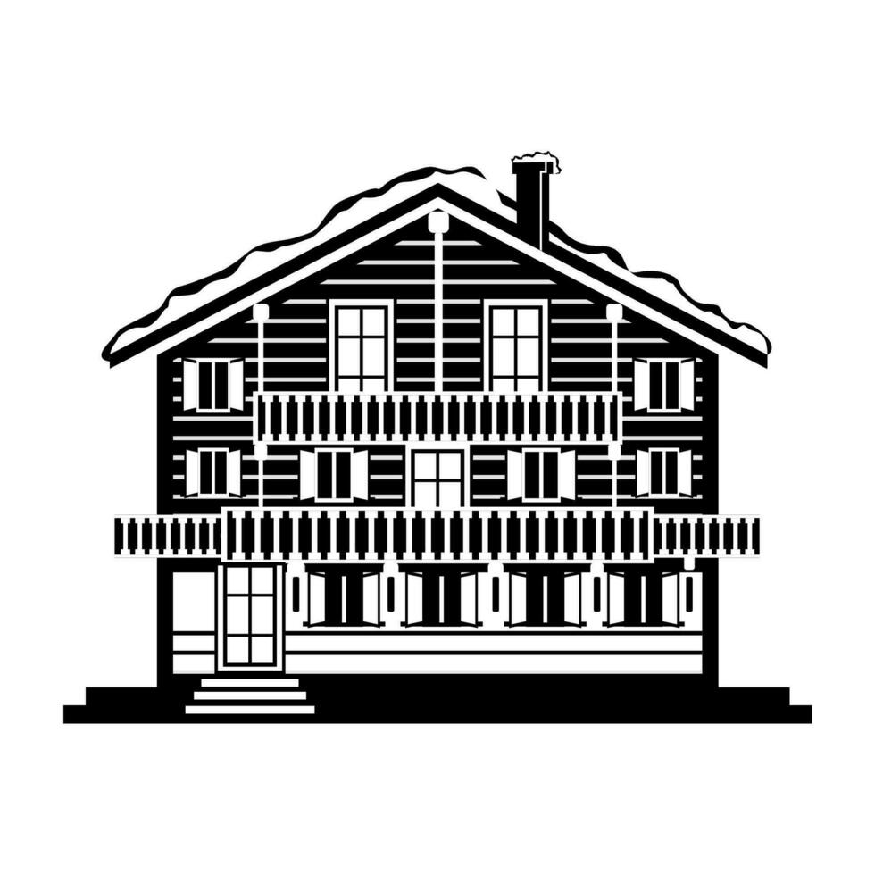 illustratie huis silhouet vector