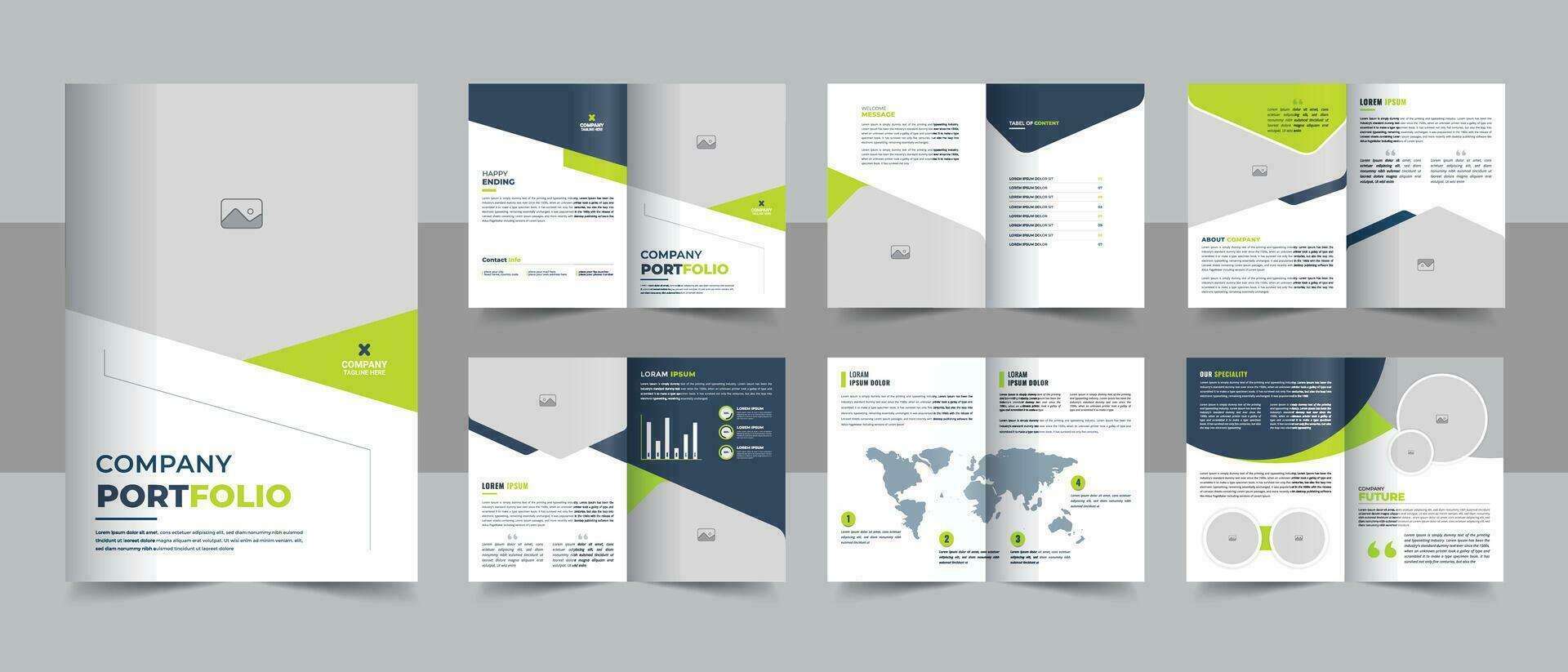 bedrijf profiel brochure sjabloon ontwerp creatief modern zakelijke bedrijf brochure vector