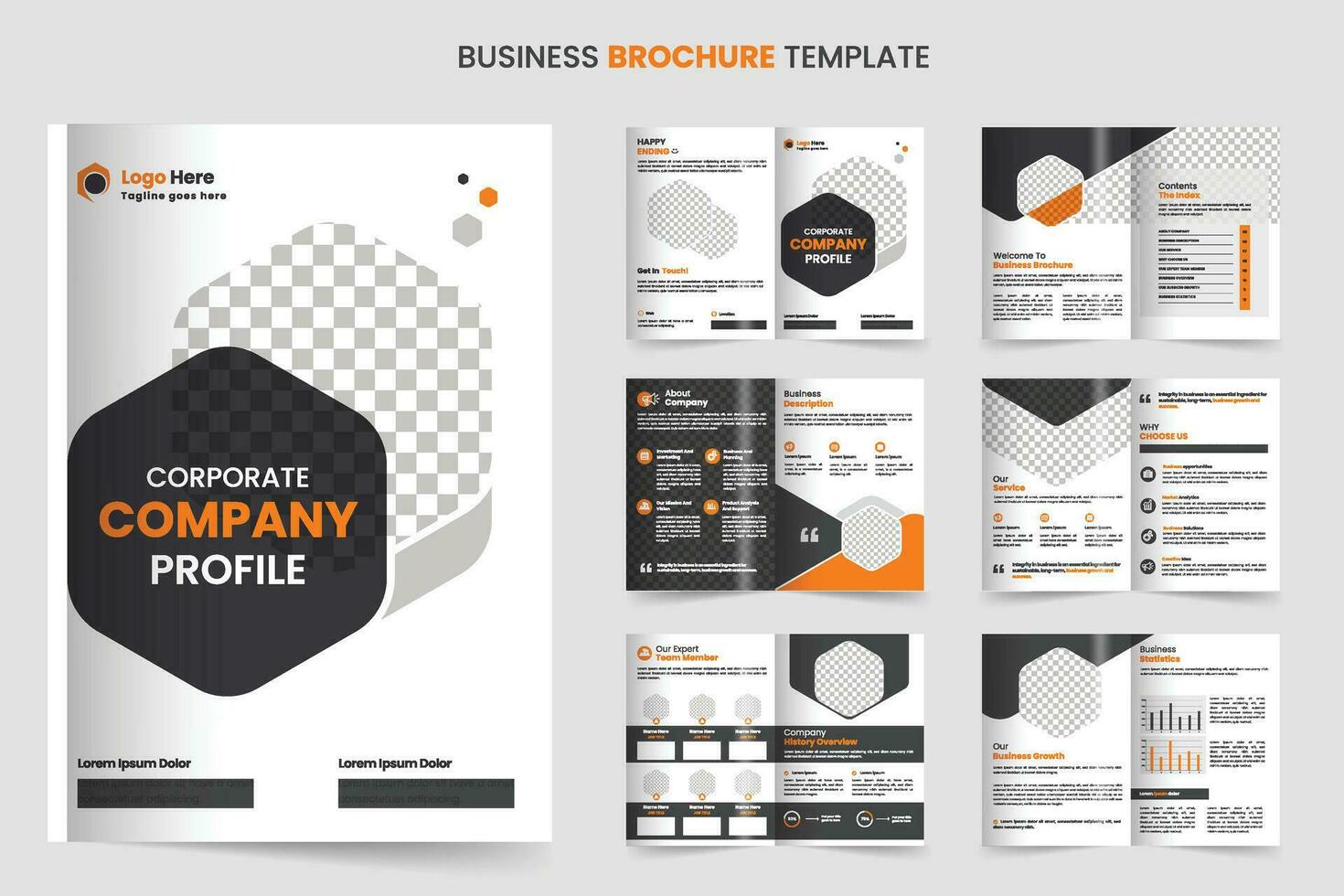 brochure sjabloon lay-out ontwerp en zakelijke bedrijf profiel brochure sjabloon ontwerp vector