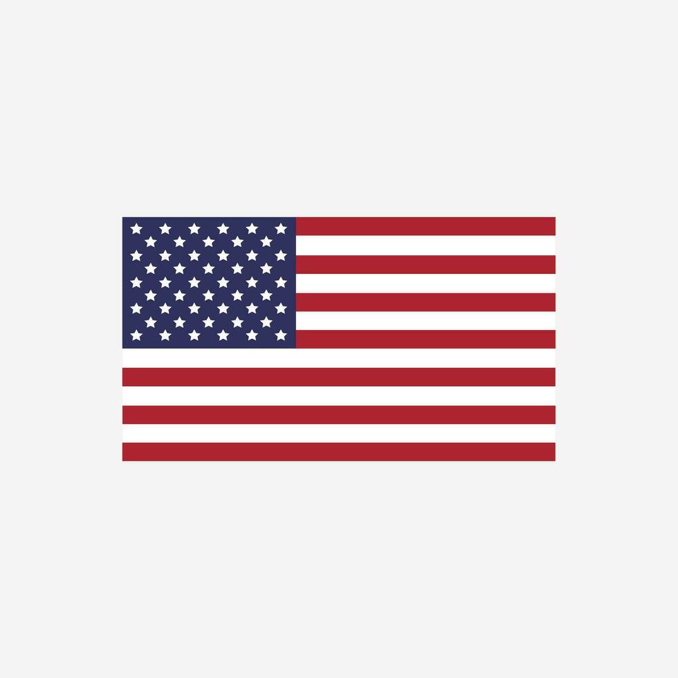 Verenigde Staten van Amerika Amerikaans vlag icoon vector. vlag van Verenigde Staten van Amerika, Amerika of onafhankelijkheid dag vlak icoon. de vlag van de Verenigde staten van Amerika vector