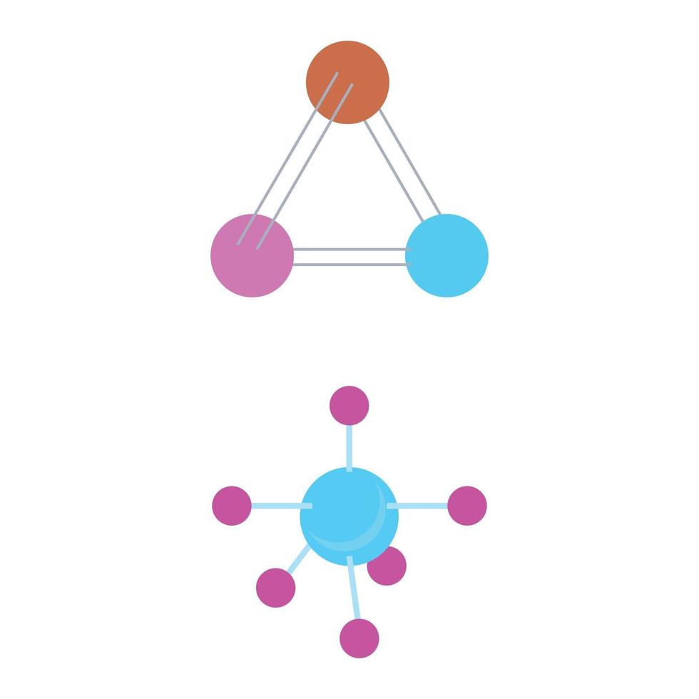 molecuul symbool embleemontwerp sjabloon vector illustratie