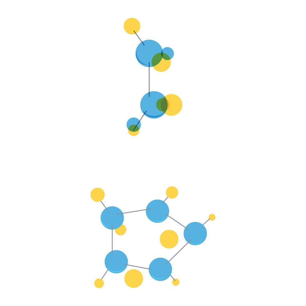 molecuul symbool embleemontwerp sjabloon vector illustratie