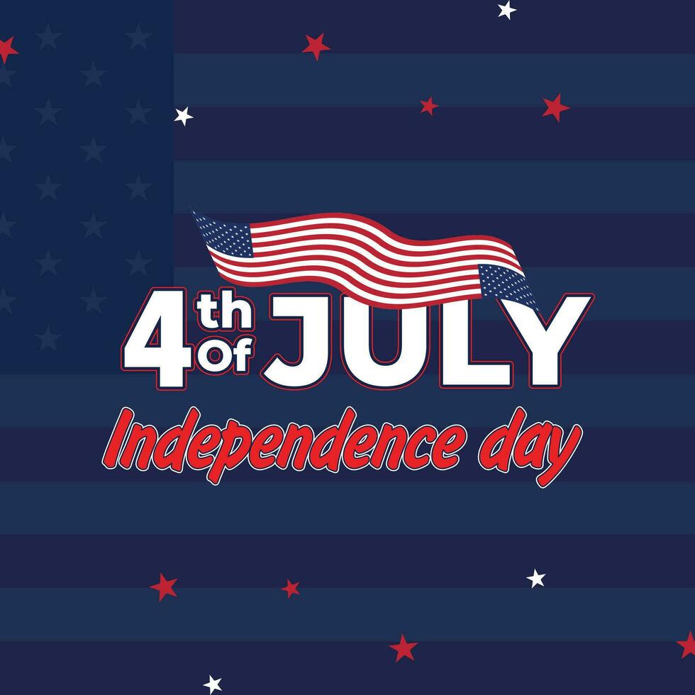 gelukkig 4e van juli. vierde juli onafhankelijkheid dag Verenigde Staten van Amerika. onafhankelijkheid dag uitverkoop web spandoek. onafhankelijkheid dag Verenigde Staten van Amerika sociaal media Promotie sjabloon. groet kaart, banier, poster met Verenigde staten vlag vector