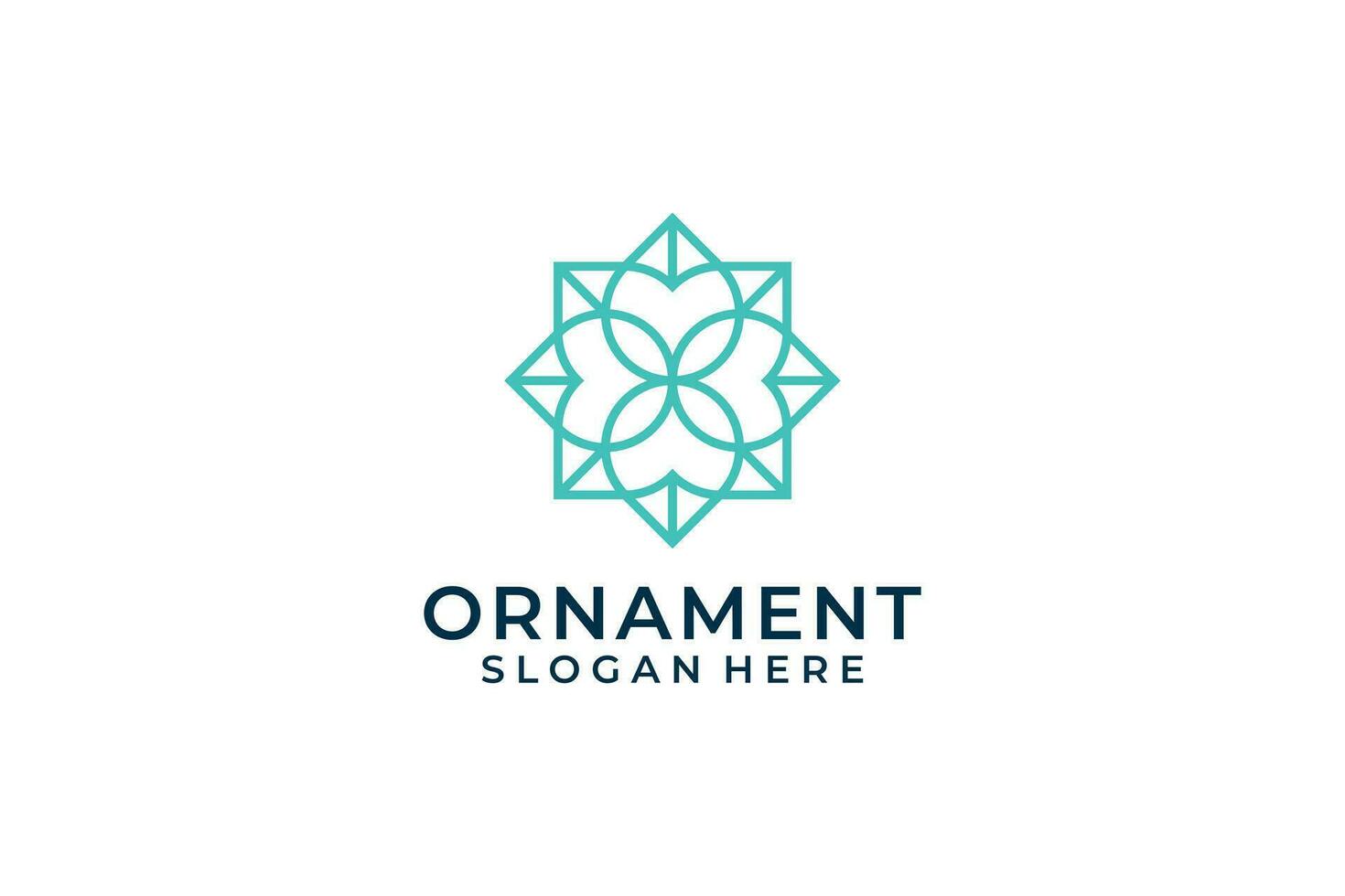 bloemen ornament logo vector ontwerp illustratie