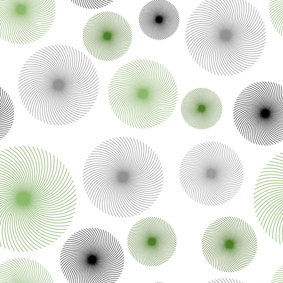 abstract meetkundig naadloos cirkel patroon kunst creativiteit herhaald vector illustratie. naadloos patroon van cirkels. lijnen met een spiraal twist. meetkundig patroon.