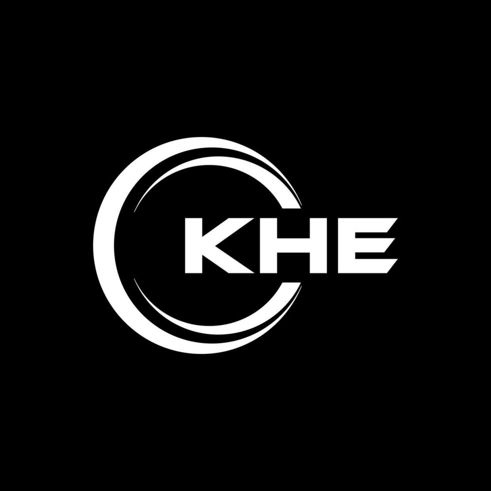 khe brief logo ontwerp in illustratie. vector logo, schoonschrift ontwerpen voor logo, poster, uitnodiging, enz.