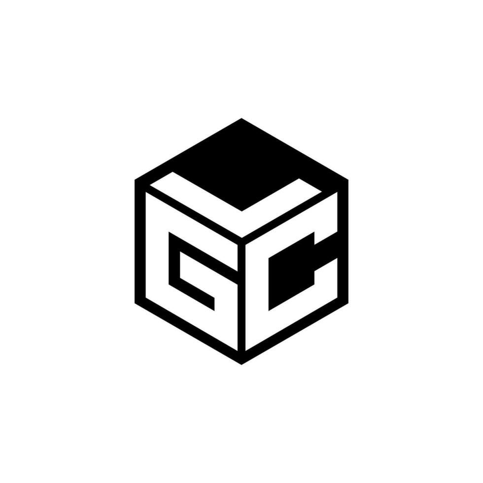gcl brief logo ontwerp in illustratie. vector logo, schoonschrift ontwerpen voor logo, poster, uitnodiging, enz.