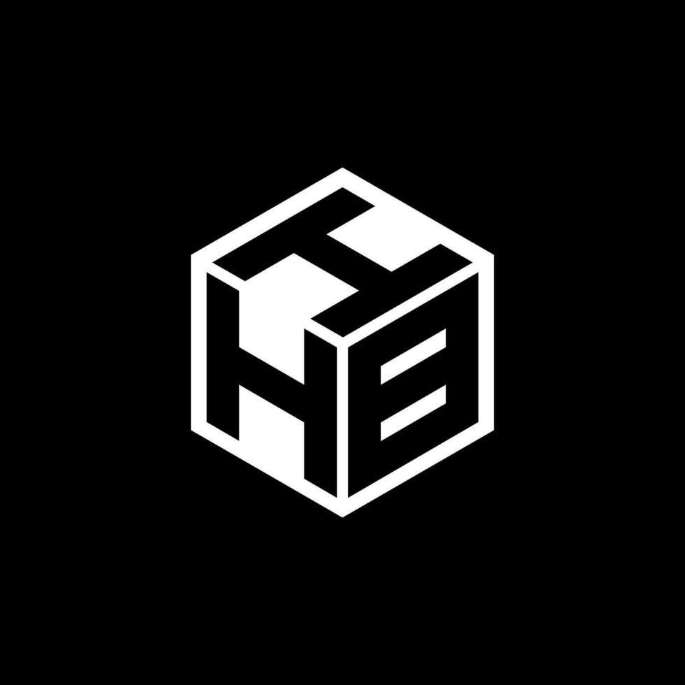 hbi brief logo ontwerp in illustratie. vector logo, schoonschrift ontwerpen voor logo, poster, uitnodiging, enz.