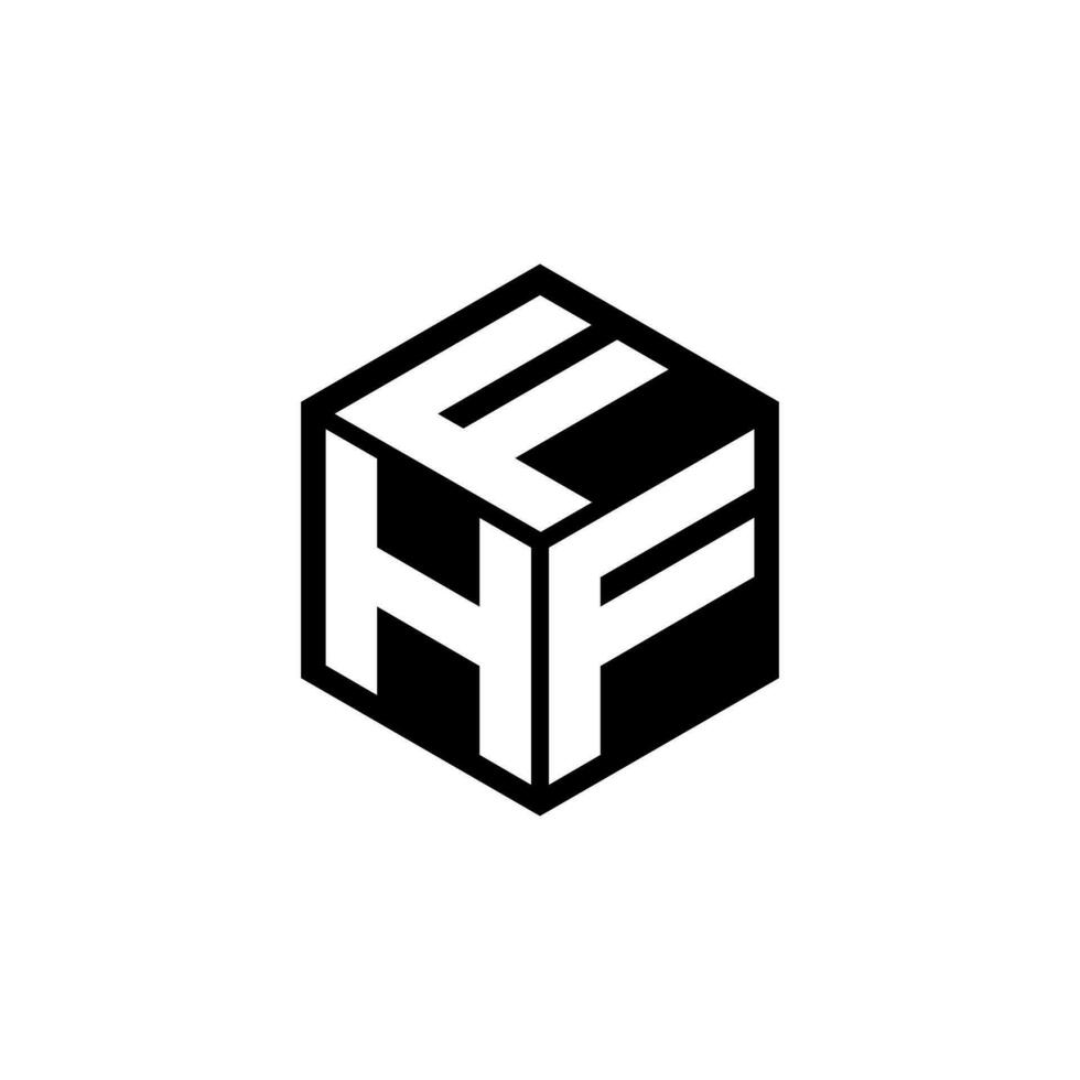 hff brief logo ontwerp in illustratie. vector logo, schoonschrift ontwerpen voor logo, poster, uitnodiging, enz.