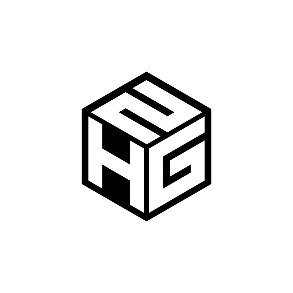 hgn brief logo ontwerp in illustratie. vector logo, schoonschrift ontwerpen voor logo, poster, uitnodiging, enz.