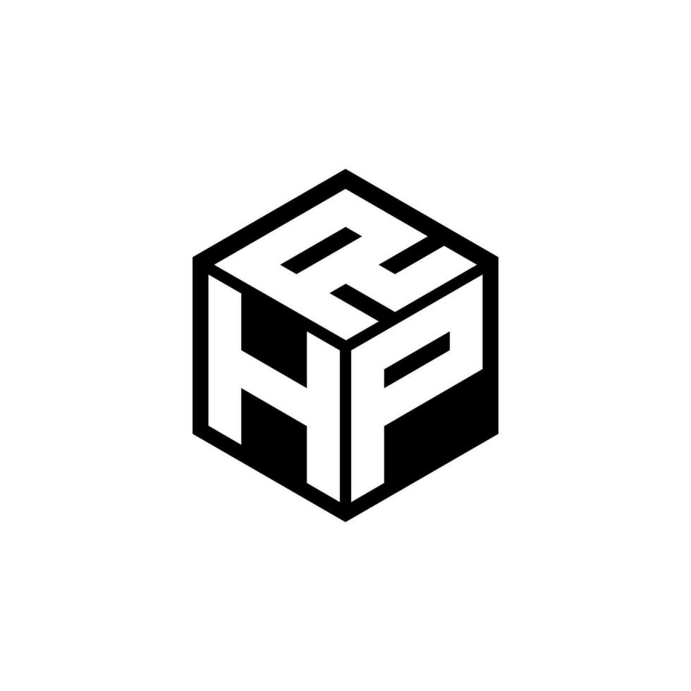 hpr brief logo ontwerp in illustratie. vector logo, schoonschrift ontwerpen voor logo, poster, uitnodiging, enz.