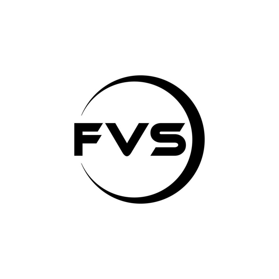 fvs brief logo ontwerp in illustratie. vector logo, schoonschrift ontwerpen voor logo, poster, uitnodiging, enz.