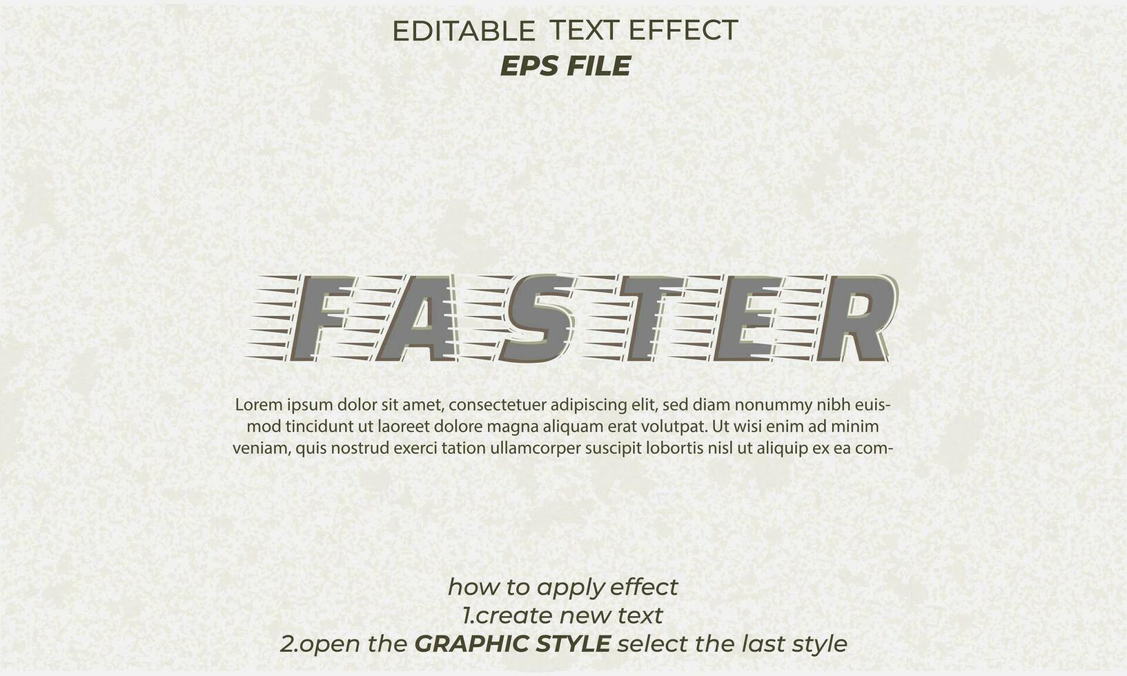 sneller tekst effect, typografie, 3d tekst. vector sjabloon